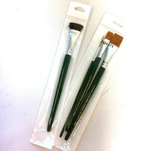 Folk Art One Stroke Art Brushes Bundle Two Packages NWT